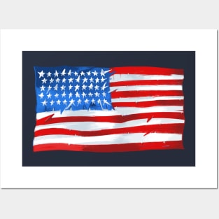 America Flag Posters and Art